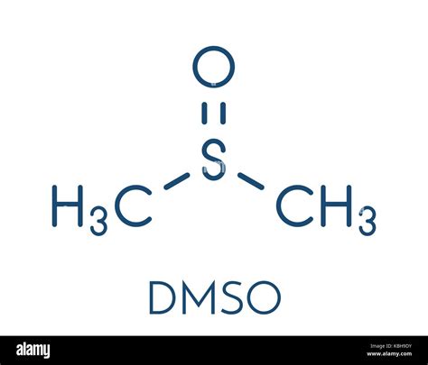 Dimethylsulfoxide Dmso Molecule Chemical Structure Hi Res Stock