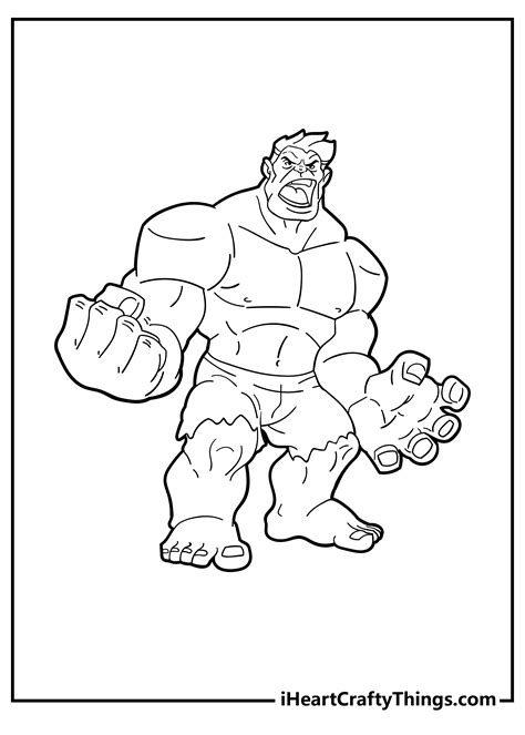 Incredible Hulk Coloring Pages Printable