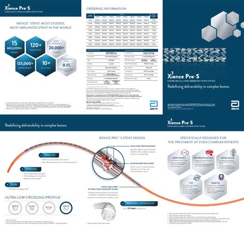 Xience Pros Brochure Pdf Clinical Medicine Medical Treatments