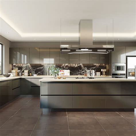 Whether you prefer something traditional or transitional, the dining table set of your dreams is within your grasp. China Oppein Full Kitchen Set High Gloss Grey Premium Backsplash Kitchen Cabinets Photos ...