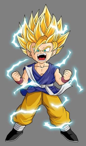 They have been indexed as male child with black eyes and black hair that is to ears length. Goku Jr. - Dragon Ball AF Fanon Wiki