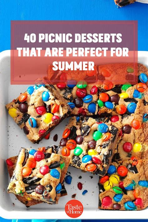 These 40 Dessert Recipes Are Perfect For Your Summer Picnic In 2021