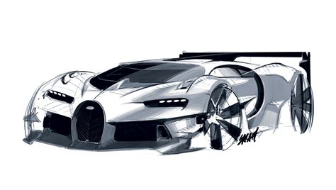 Bugatti Vision Gran Turismo Concept Design Sketch Car Body Design