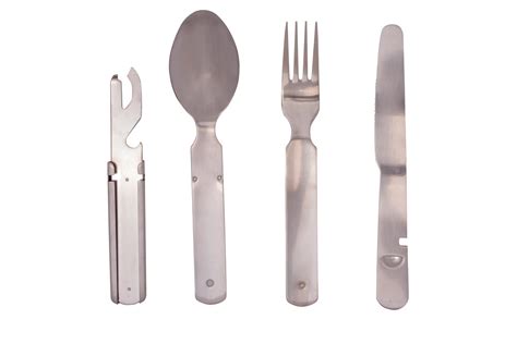 Lightweight Stainless Steel Cutlery Set Kiwi Camping