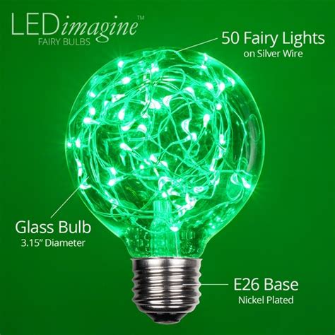 G80 Green Ledimagine Tm Fairy Light Bulb