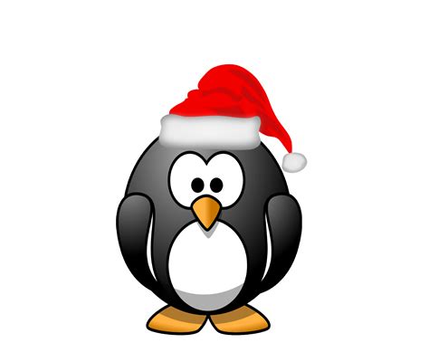 Penguin Santa Claus Christmas Clip Art Christmas Penguin Clipart Png