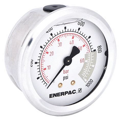 Enerpac 0 To 1000 Psi Psi 2 12 In Dial Hydraulic Cylinder Pressure