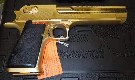 Magnum Research Mk Xix 24k Gold Plated Desert E For Sale
