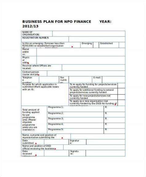 Non Profit Business Plan 14 Pdf Word Documents Download
