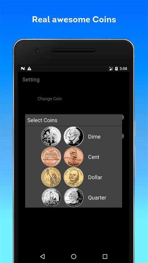 Coin Flipper App, Toss, Heads or Tails APK للاندرويد تنزيل