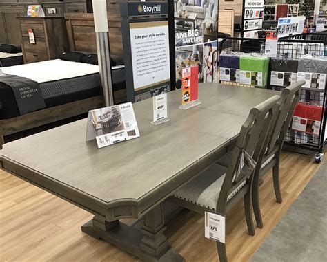 The linear rectangular open frame features a bold black finish that. Big Lots puts Broyhill line front and center - Furniture Today
