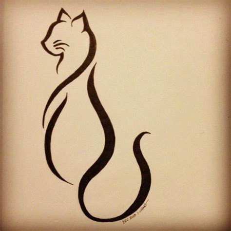 The nightling, a great collection of botanical line artworks and elegant uppercase letters by opiadesigns. Elegant cat tattoo :) | Tattoos | Pinterest | Discover ...