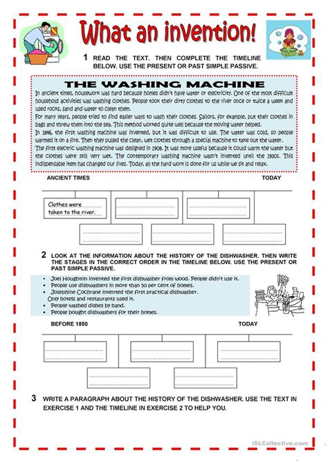 Passive Inventors And Inventions Worksheet Free Esl Printable