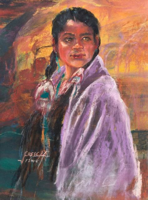 Victoria Creech Stewart Portrait Of A Young Navajo Girl