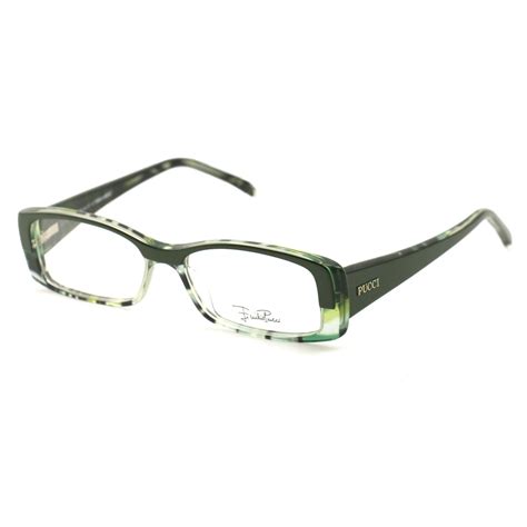 Emilio Pucci Women Eyeglasses Frames Ep2651 024 Green 50 15 135
