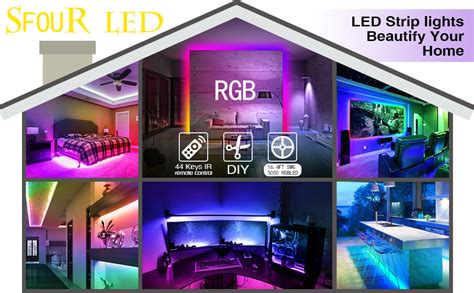 Controlling led strips make a great project for arduino beginners. Amazon.com: LED Strip Lights，SFOUR RGB Light Strips with ...