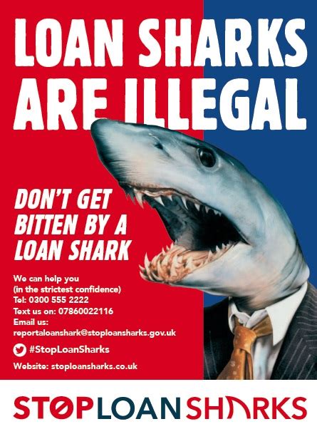 Loan Shark Poster Stop Loan Sharks