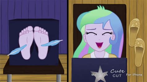 Mlp Eg Princess Celestia And Her Feet Getting Tickled By The Magical