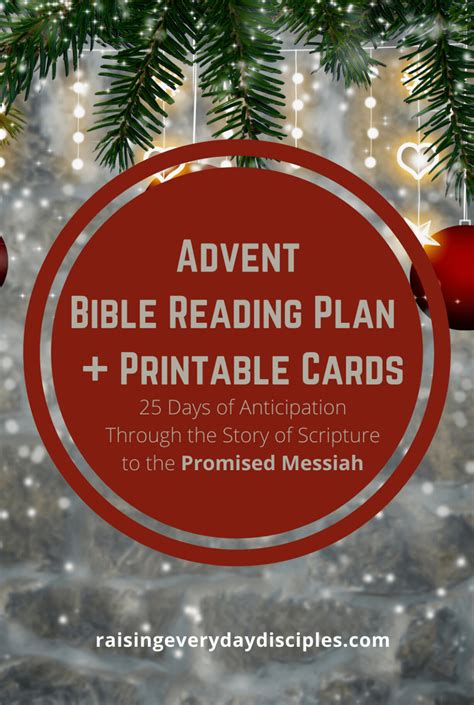 Advent Bible Reading Plan Raising Everyday Disciples