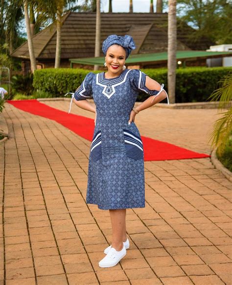Seshoeshoe Dresses For African Womens 2022 Shweshwe Home