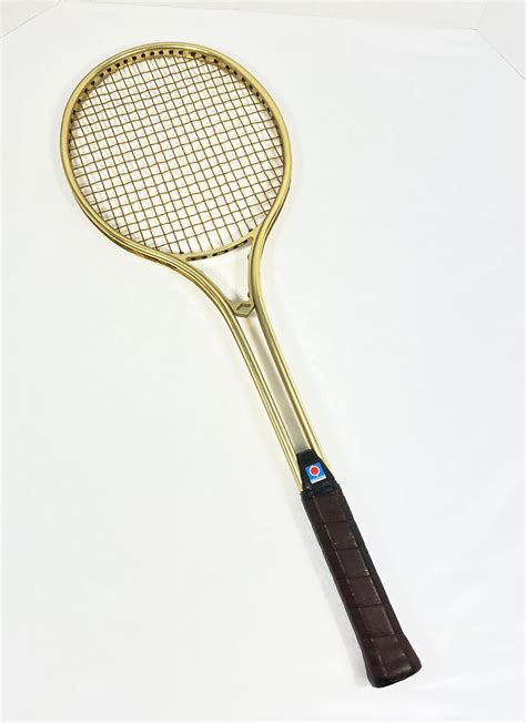 Vintage Chemold Gold Twin Shaft Metal Tennis Racket Rod Laver Ebay