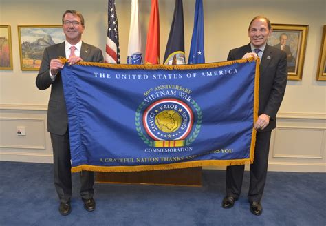 Dvids Images Secdef Presents Va Secretary With Commemorative Flag