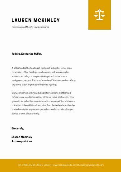 It is important to make connections between your resume and the position requirements when writing a law firm clerk cover letter. Law Firm Letterhead Templates Elegant Customize 30 Law ...