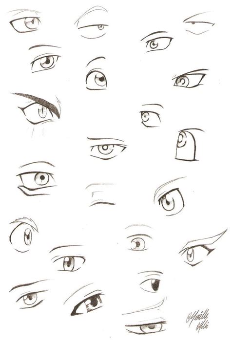 Anime Boy Eyes Dibujos De Personas Ojos Dibujos