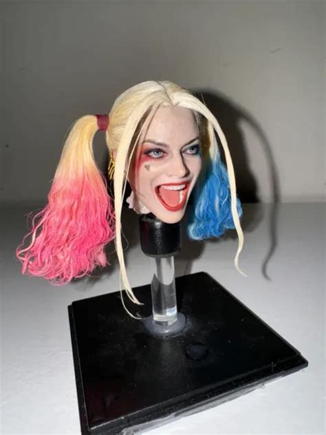 Hot Toys Suicide Squad Harley Quinn Margot Robbie Head Sculpt Rooted Hair 60000 Picclick