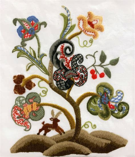 Jacobean Crewel Embroidery Ega