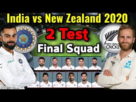 India vs new zealand wtc final 2021. India vs New Zealand Test Series 2020 | India Final 16 ...