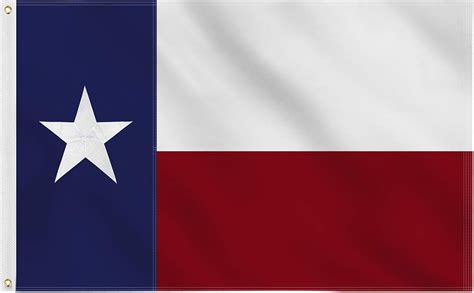 Reidferr Texas State Flag 3x5 Feet Embroidered Sewn