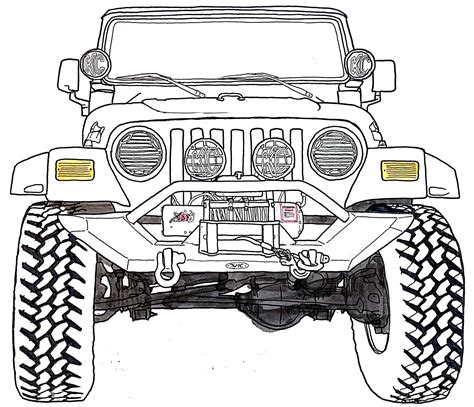 Https://tommynaija.com/draw/how To Draw A 4x4 Jeep