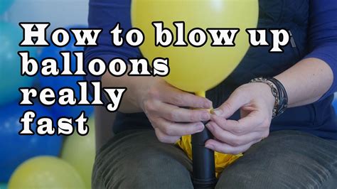 How To Blow Up Balloons Fast YouTube