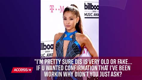 Watch Access Hollywood Highlight Ariana Grande Confirms Shes Working