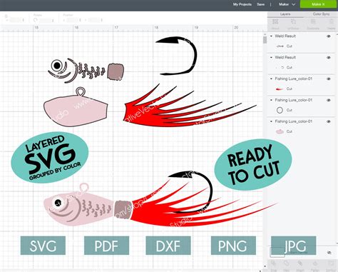 Colorful Fishing Lures SVG Bundle Creative Vector Studio