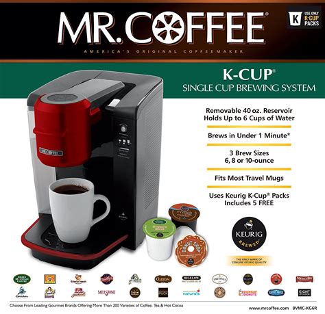 Mr Coffee Single Serve Coffee Brewer Bvmc Kg6 001 40 Ounce Black N5