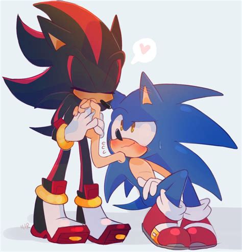 Hand Kisses Are Cute Sonic And Shadow Sonic Anime Zodiac