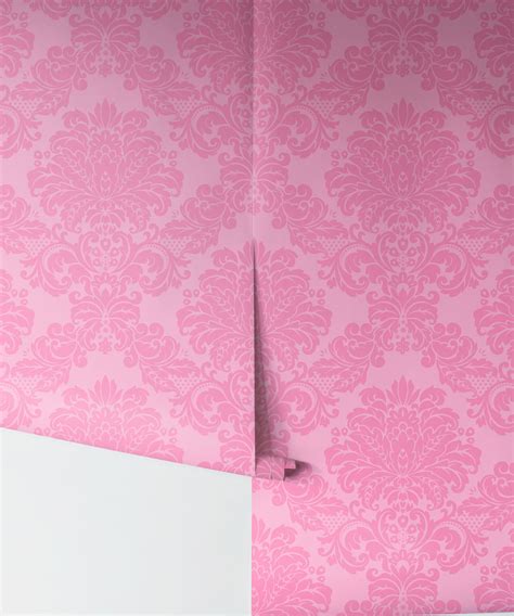 Pink Damask Wallpaper Bright Bold Sexy And Opulent Milton And King Uk