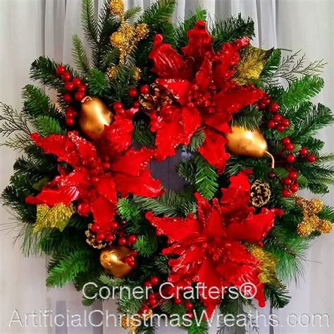 Poinsettia Wreath Christmas Wreaths