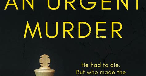 Promoting Crime Fiction ‘an Urgent Murder By Alex Winchester