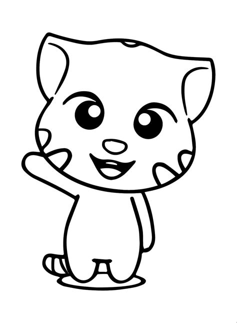 My Talking Tom Coloring Page Download Print Or Color Online For Free