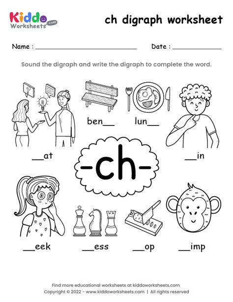 Ch End Sound Words This Free Printable Colorful Conso