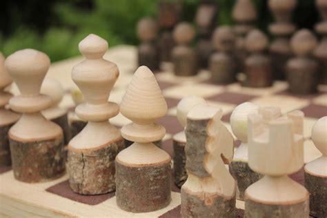 Branch Chess Pieces Wooden Chess Pieces Chess Set Wood Chess