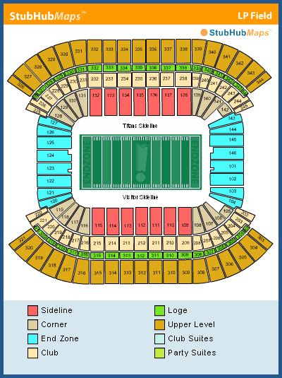 Titans Stadium Seating Chart Two Birds Home