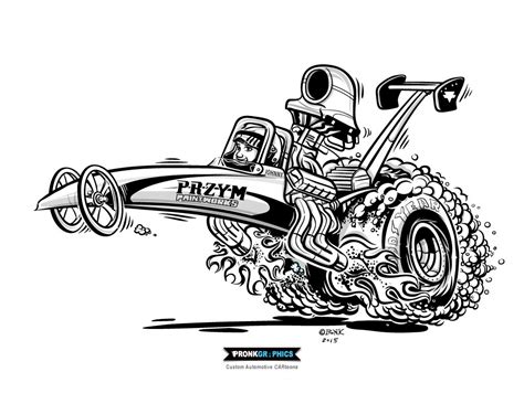 Top Fuel Dragster Coloring Pages Sketch Coloring Page
