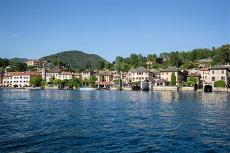 Orta San Giulio Village In Piedmont Region Italy Stock Image Image