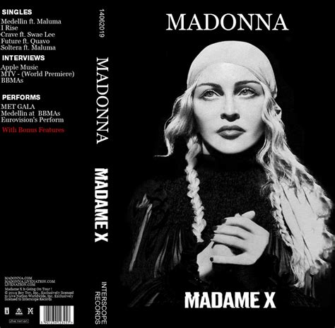 Madonna Fanmade Covers Madame X Promo Cassette