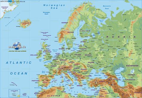 Atlas Kaart Europa Kaart