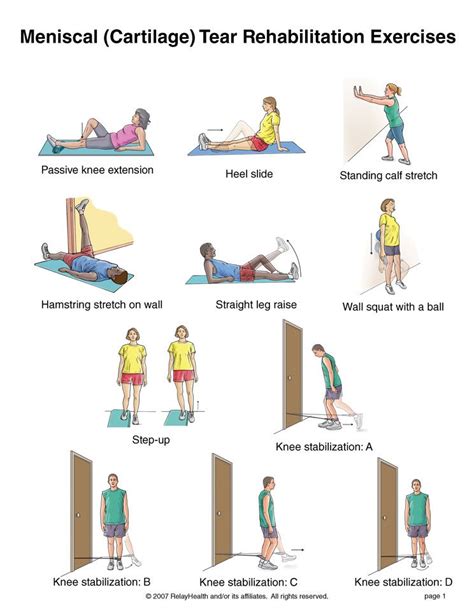 Meniscus Surgery Recovery Exercises